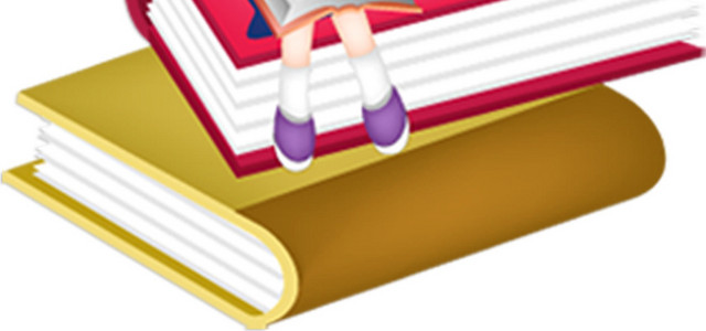 小女孩读书