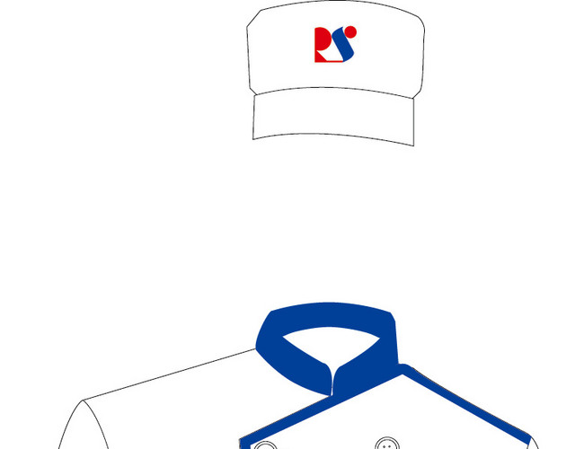 白色矢量厨师服图免费下载