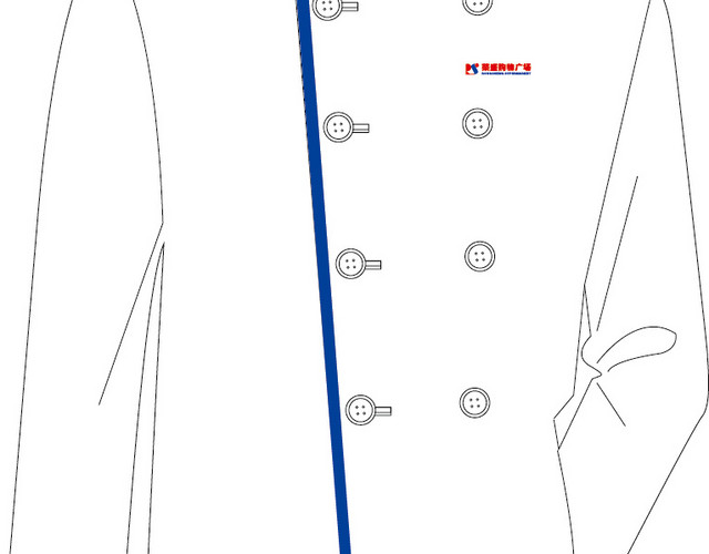 白色矢量厨师服图免费下载