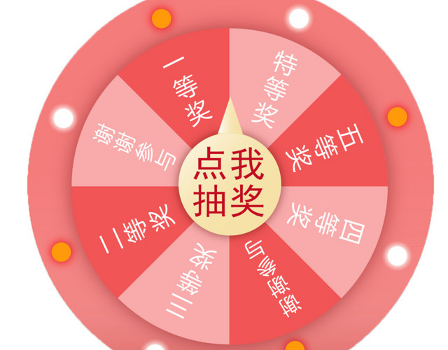 转盘抽奖界面