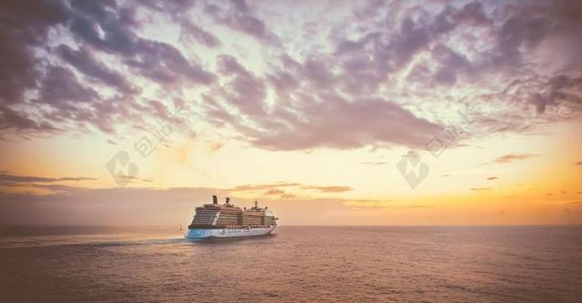 邮轮 船舶 日落 旅行 海 假期 海洋 天空 度假 豪华