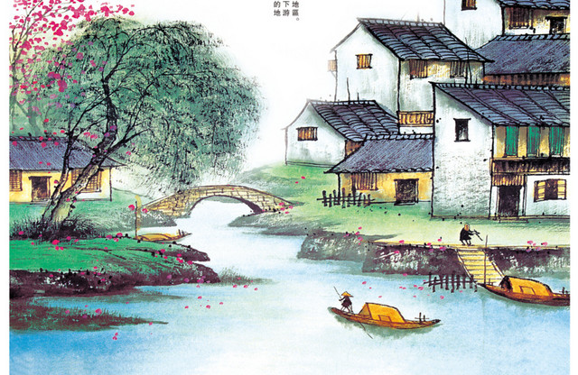 忆江南中国风素材背景