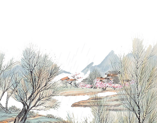 中国风山水画