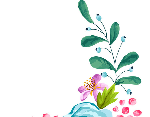 手绘花