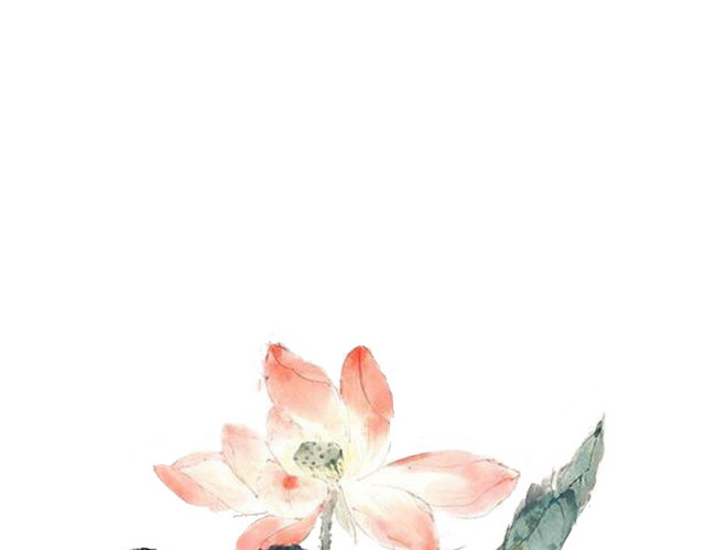 水墨荷花