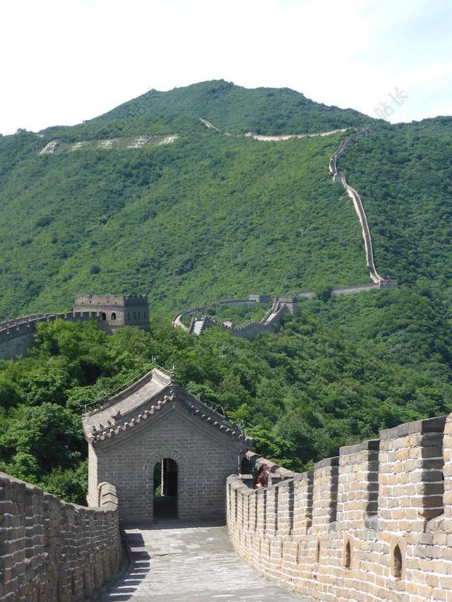 中国长城著名里程碑历史背景图片