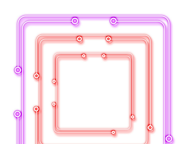 618边框霓虹灯促销图标装饰图案
