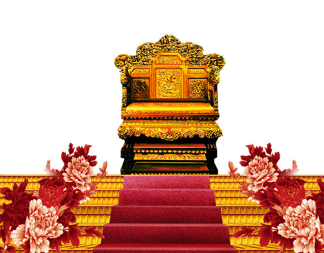 红色舞台台阶