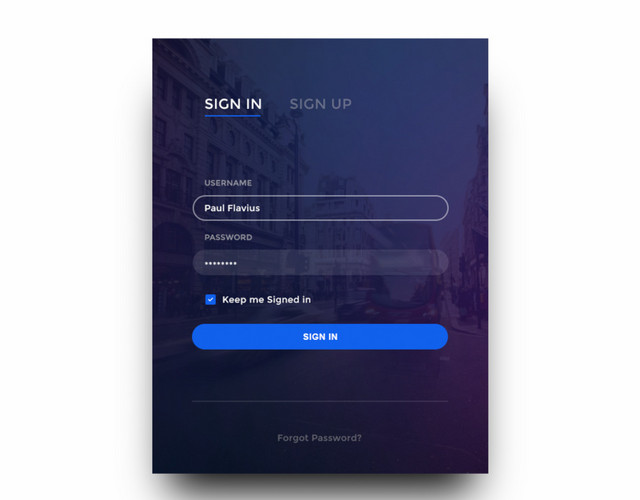 APP登录界面PSD素材