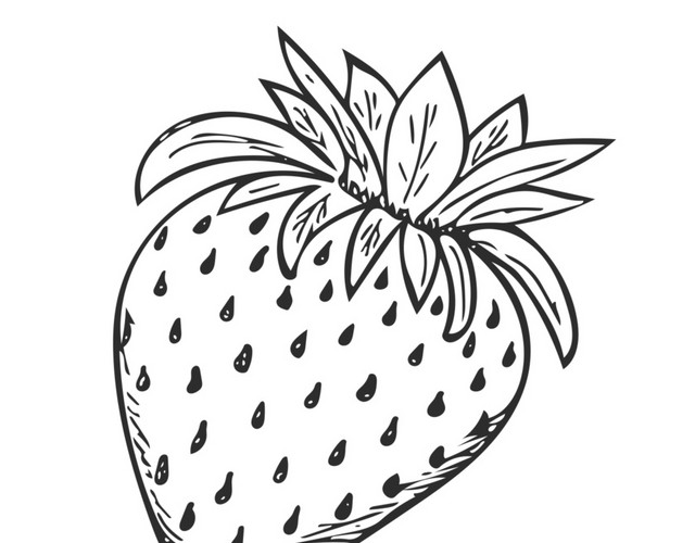 卡通草莓手绘