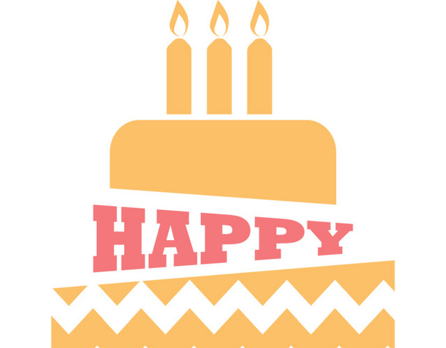 豪华生日蛋糕卡片