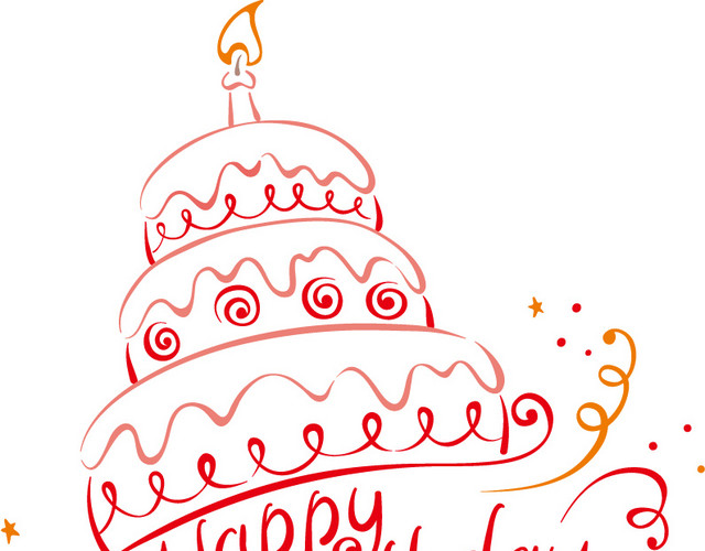 生日快乐蛋糕HAPPY BIRTHDAY