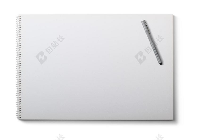 绘图板 注意垫 白色背景 笔 空白 垫 业务 纸 工作