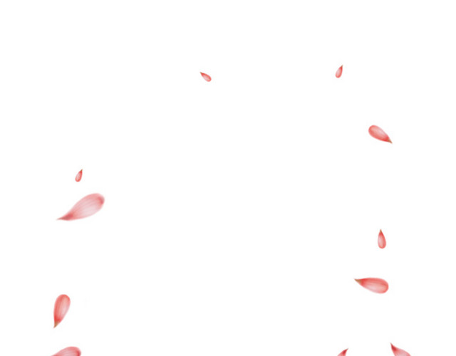 粉红花落花瓣
