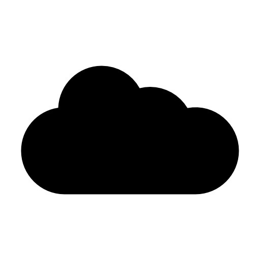 多云天气符号图标CLOUD云多云