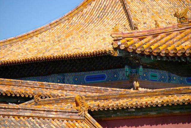 建筑屋顶架构故宫背景图片