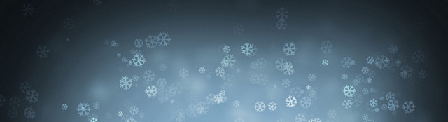 冬天雪花BANNER创意设计