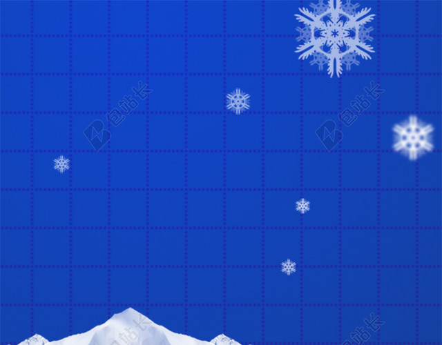 冬季雪花背景