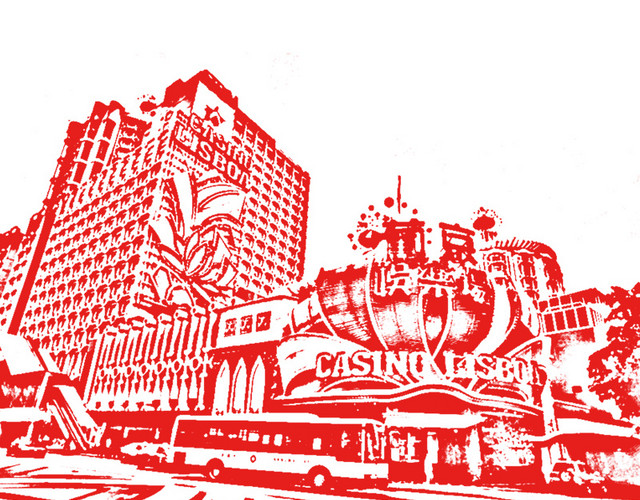 线描澳门城市