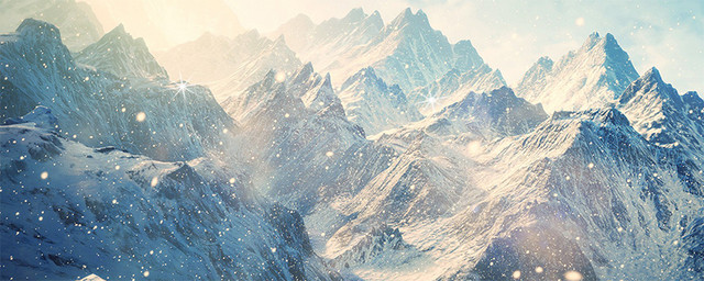 雪天冬季背景