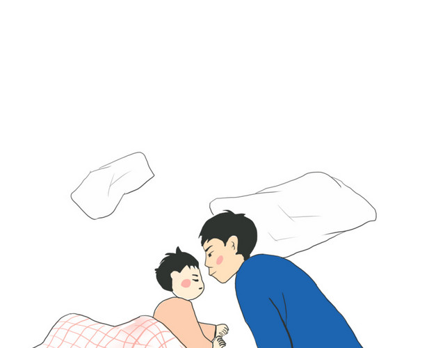 父亲节父子PNG素材