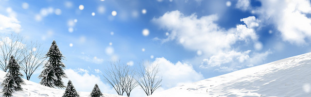 冬天背景BANNER