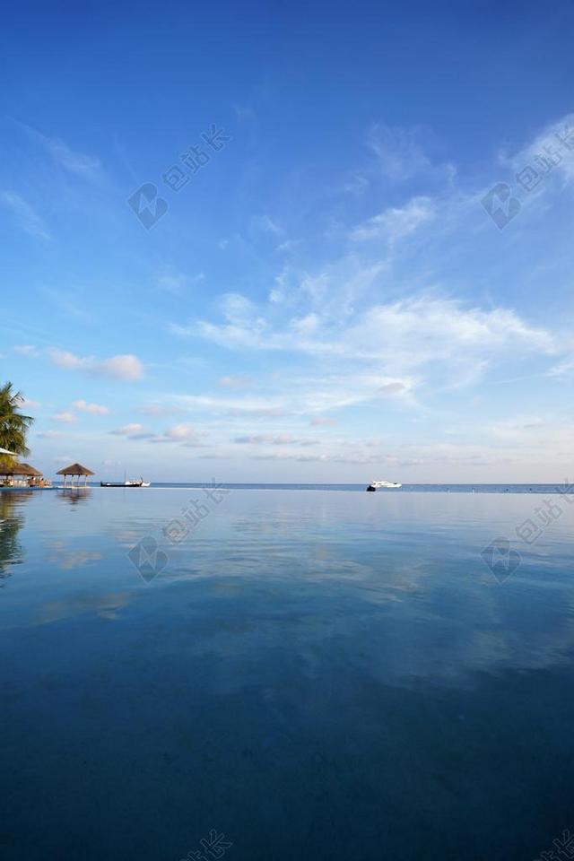马尔代夫 海 天空 贝拉我们一天 翡翠之海 景观 大自然
