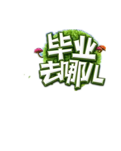 毕业去哪儿艺术字
