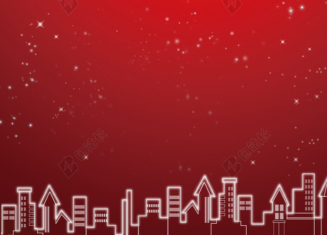 圣诞节卡通小清新简约红色BANNER
