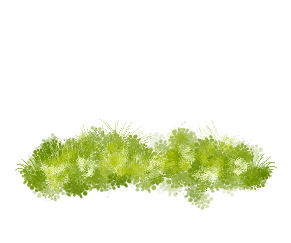手绘草地