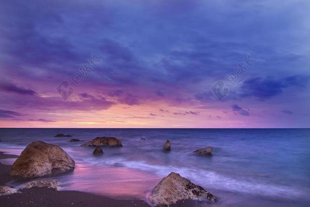 海滩 日出 黄昏 岛 自然 海洋 户外 岩 沙 海 海景