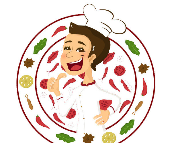 厨师美食LOGO