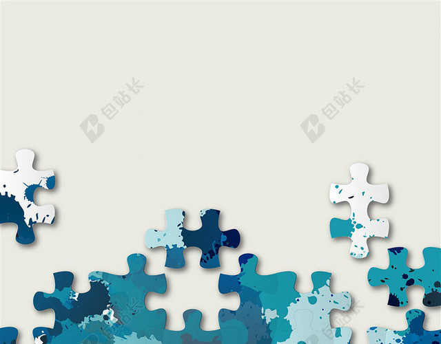 时尚精美潮流创意清新抽象动感简约几何拼图
