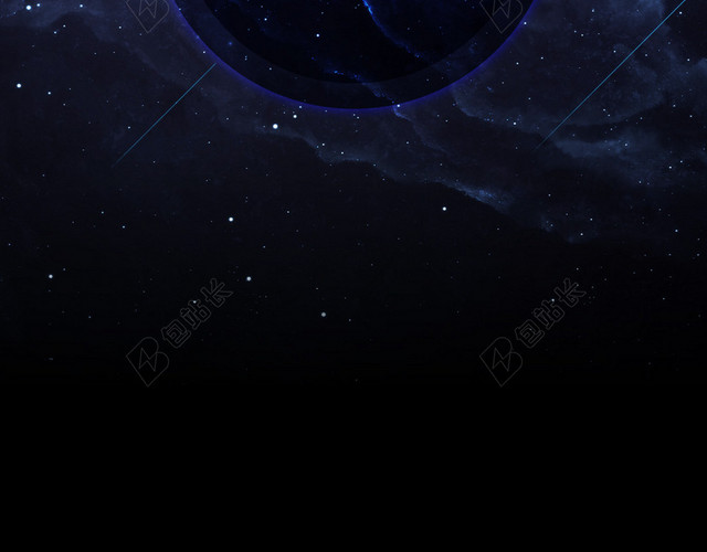 蓝色渐变动感天空麦克风背景