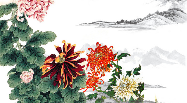 山水画素材