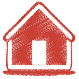 房子素材红家的图标