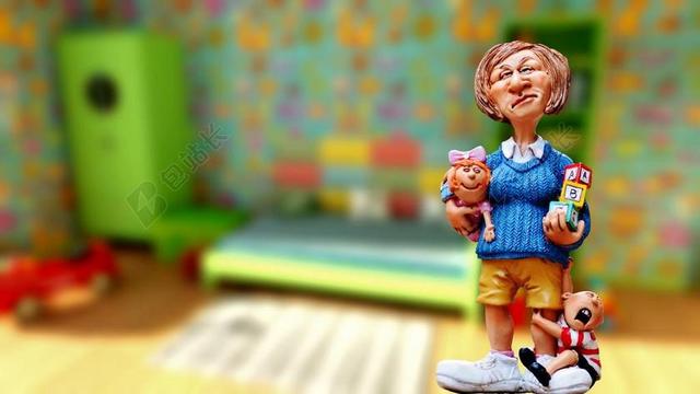 保姆 儿童教育 孩子们的房间 幼儿园教师 构建基块 播放 孩子