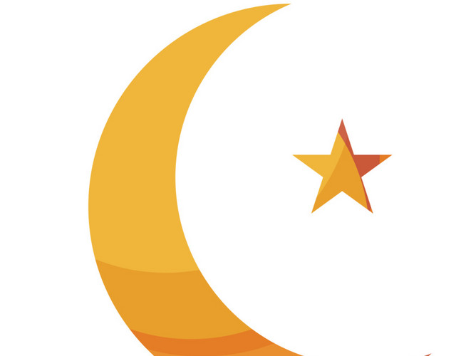 星星和月亮矢量图