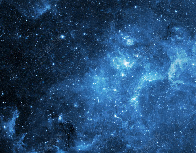 300像素蓝色梦幻高清星空图片