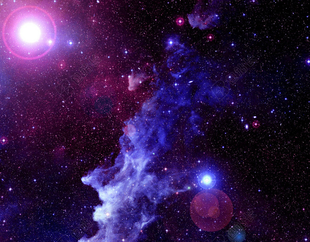 300像素蓝色梦幻高清星空图片