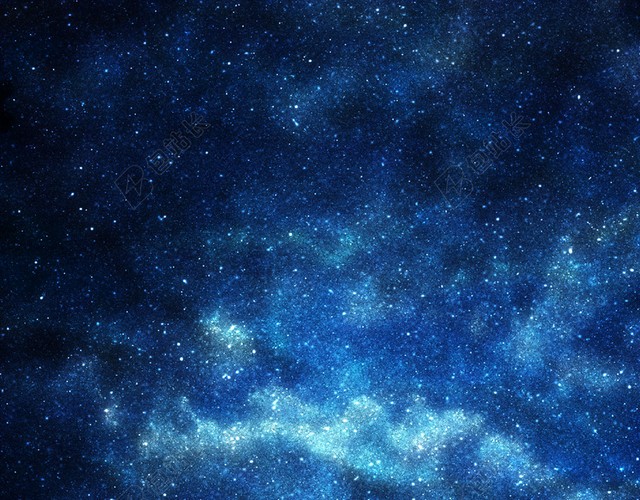 300像素蓝色梦幻高清星空图片
