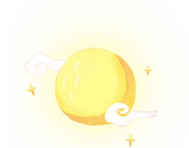 七夕节卡通手绘月亮