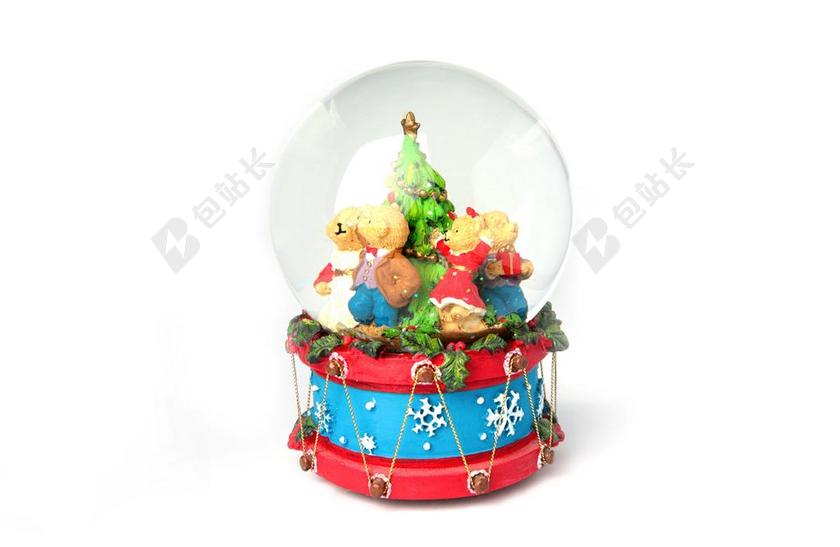 圣诞节 游戏时钟 雪球 玩具 音乐盒 音乐 泰迪熊 球