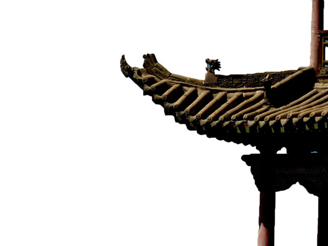 古代亭阁檐角