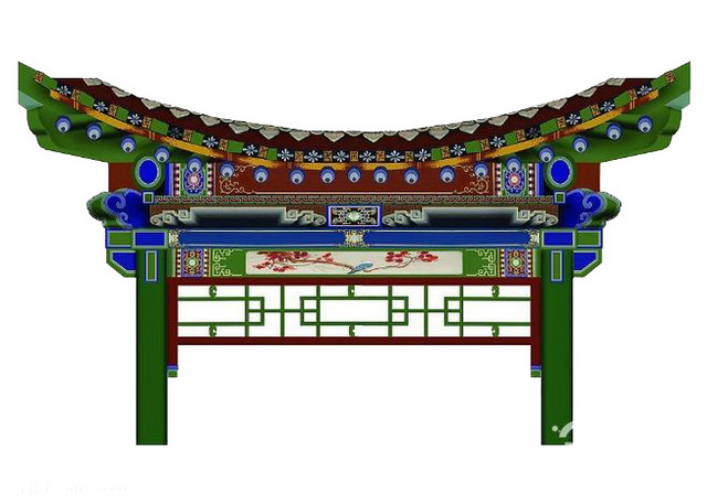 彩色建筑房屋