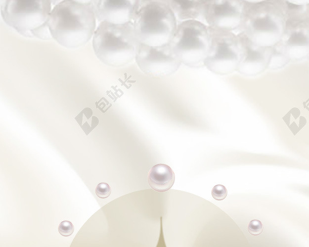 化妆品珍珠美白背景