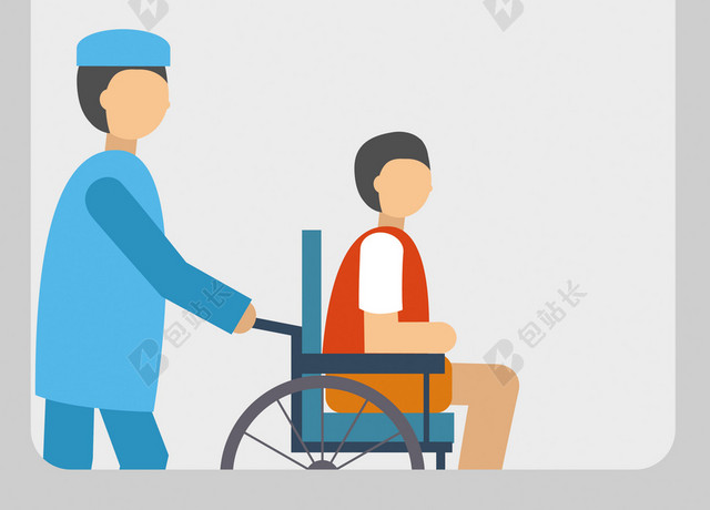 卡通扁平医疗医院医生海报设计