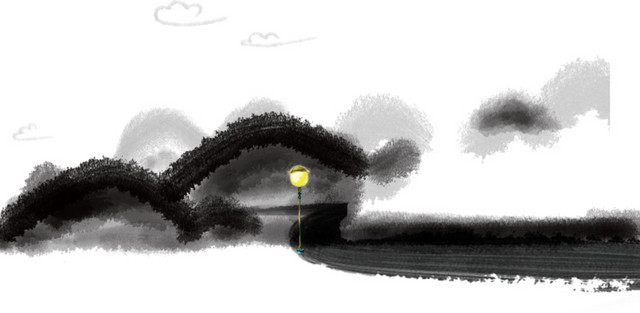 水墨山水画