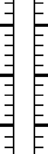 水墨标尺科技感线条素材