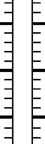 水墨标尺科技感线条素材